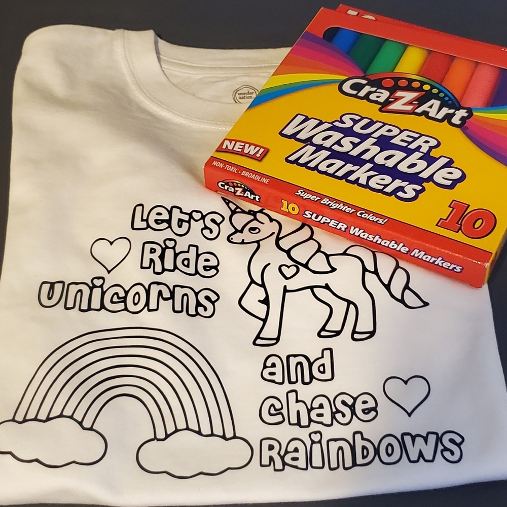 Color and wash shirt (Markers included)